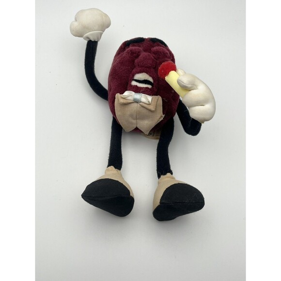 Vintage California Raisins 1988 Poseable Plush Toy Figures Applause Lot of 2 - Picture 4 of 5